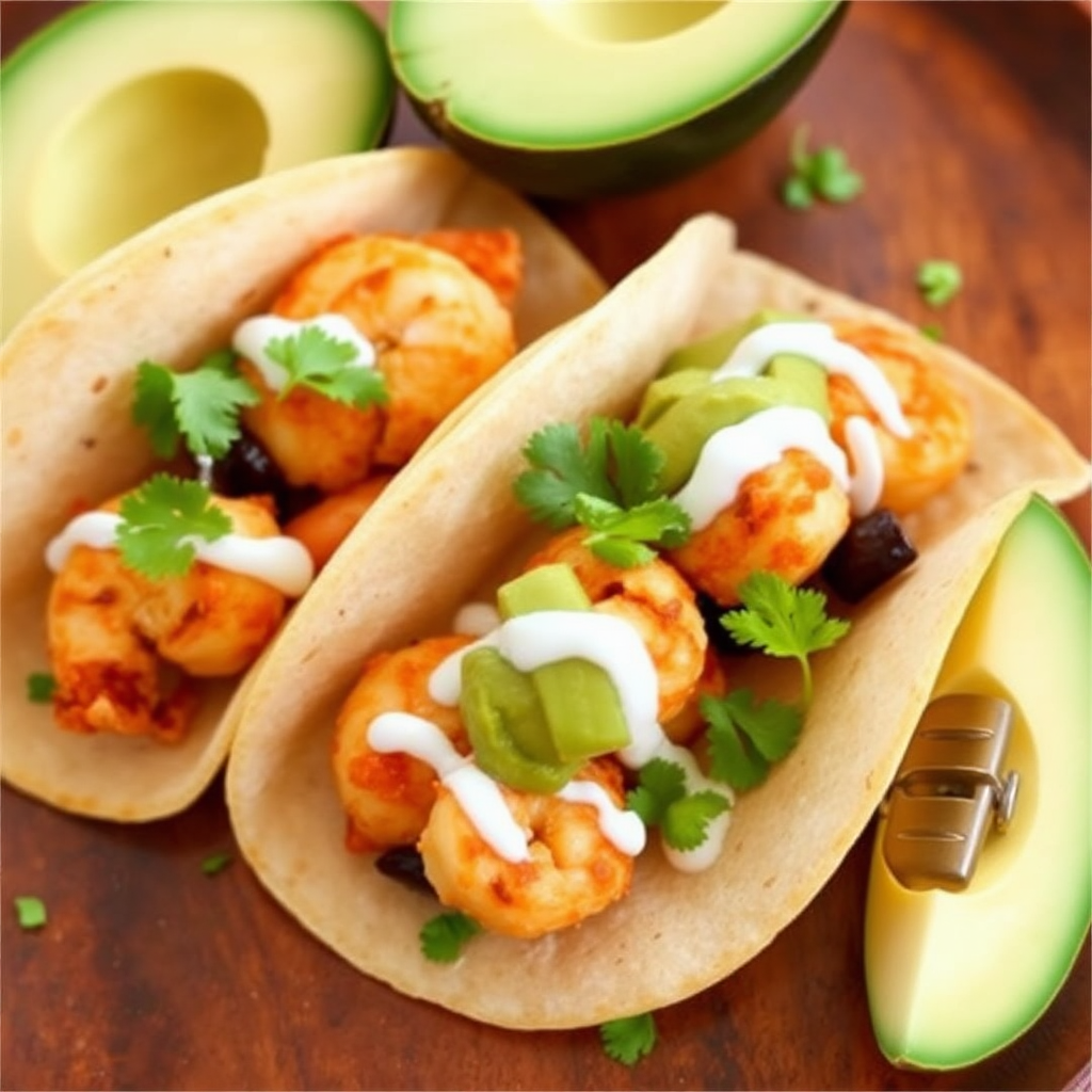 Garcia's Spicy Coconut Shrimp Tacos