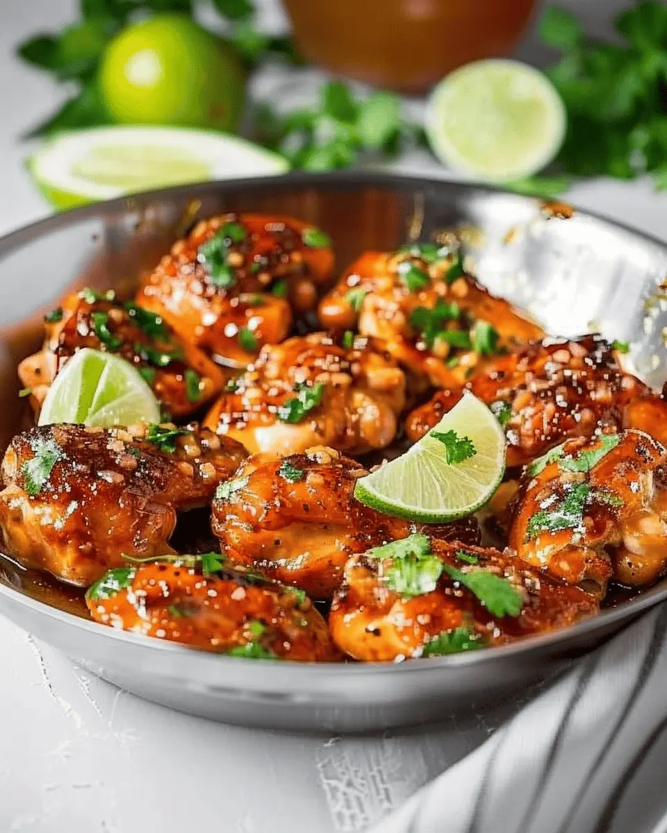 Sheet Pan Spicy Honey-Lime Chicken Thighs