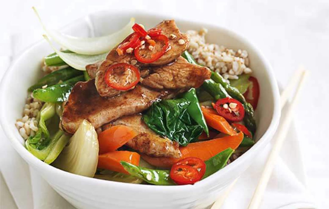 North Salina-Inspired Five-Spice Pork Stir Fry