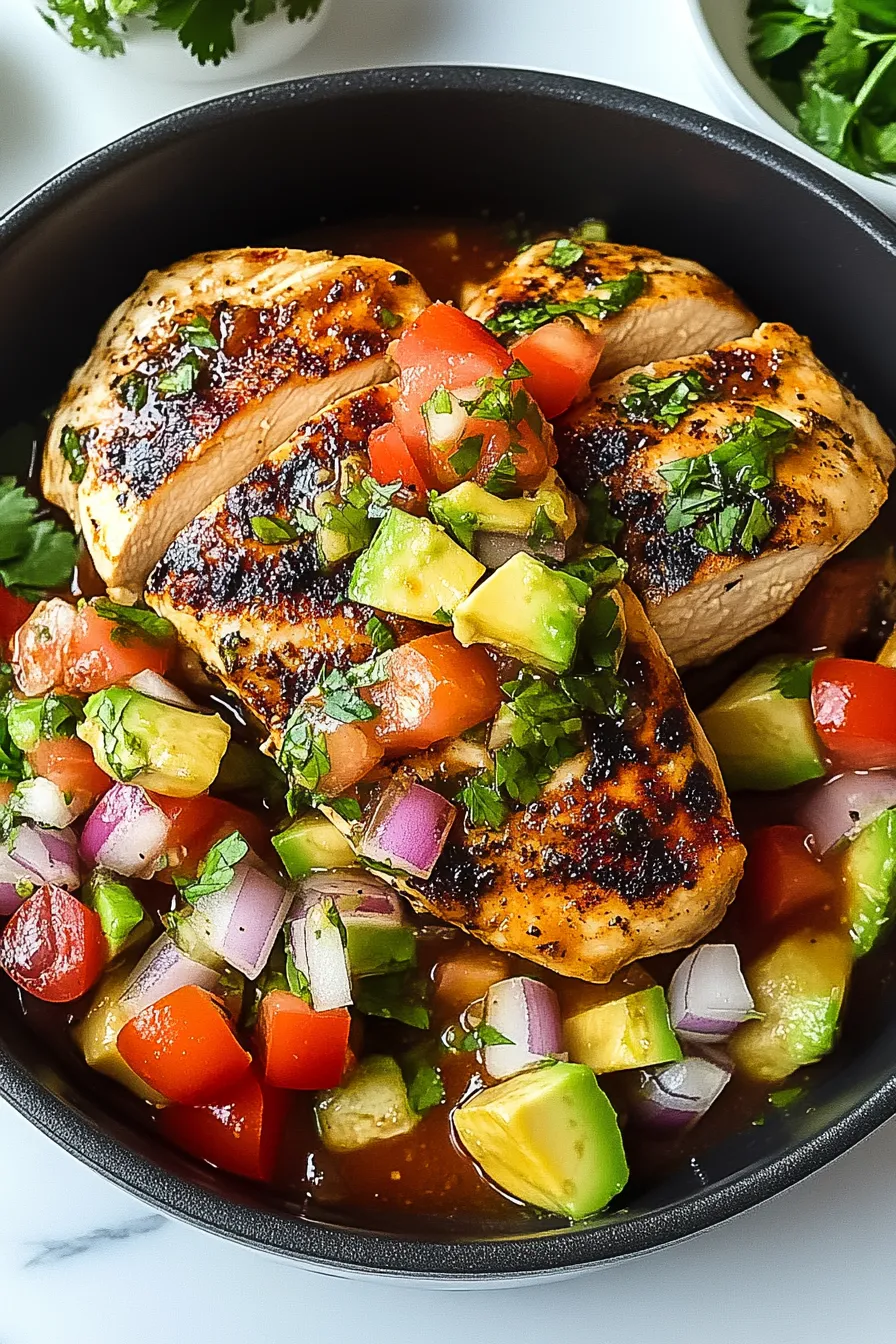 Honey-Lime Grilled Chicken with Avocado Salsa