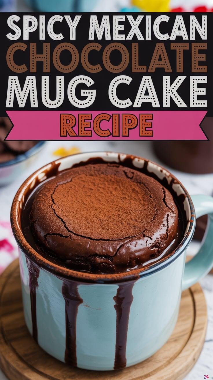 Warm Spiced Mexican Chocolate Mug Cake