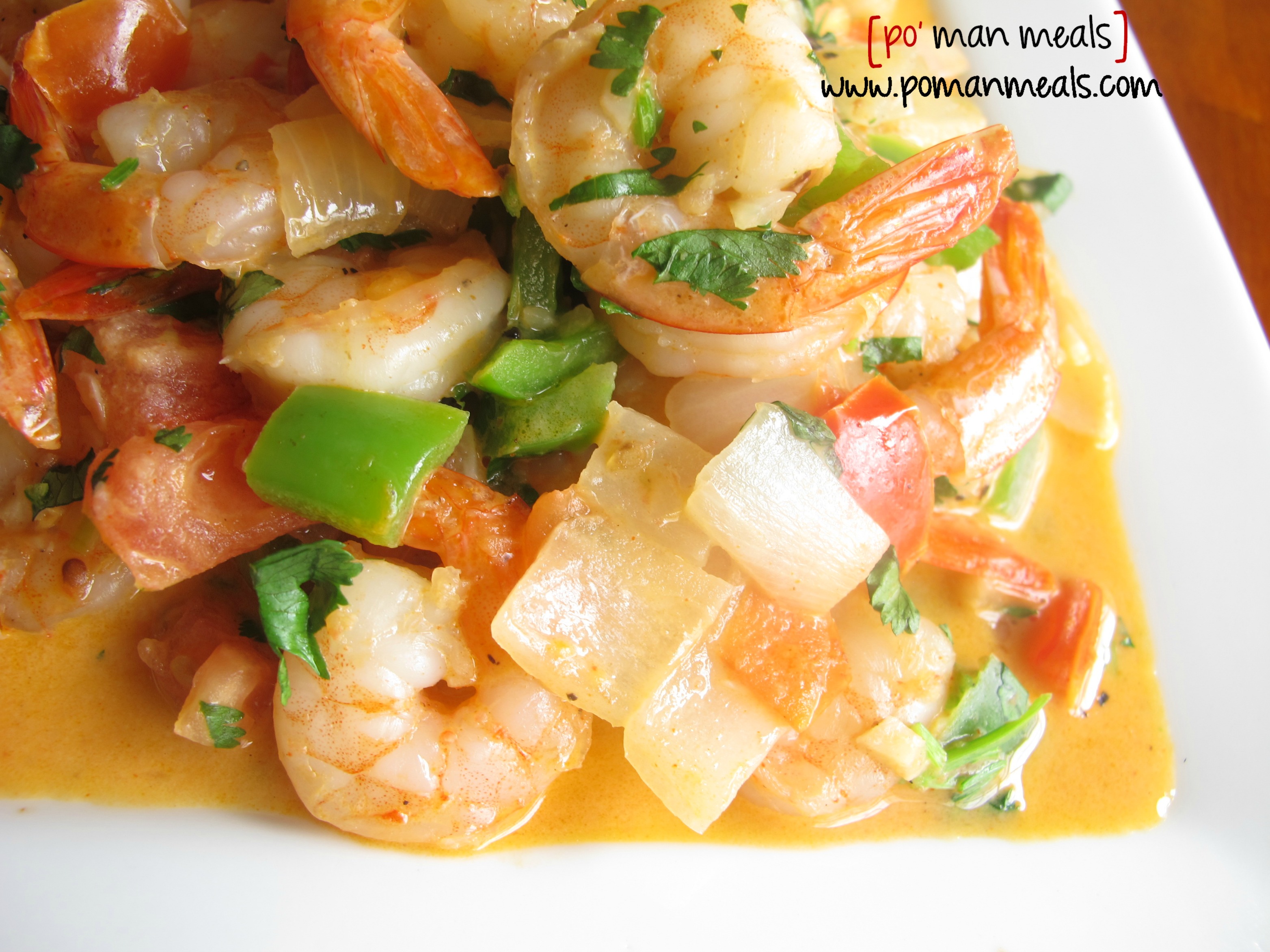 Sautéed Garlic Shrimp with Spicy Sofrito Sauce