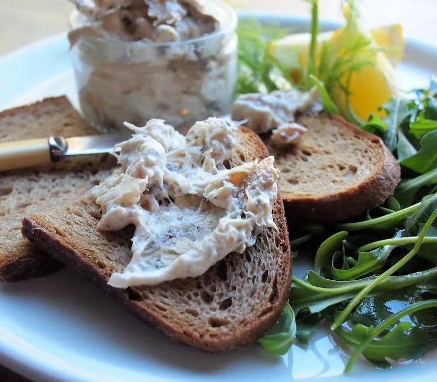 Smoked Baltic Herring with Dill and Rye Bread Crumbs