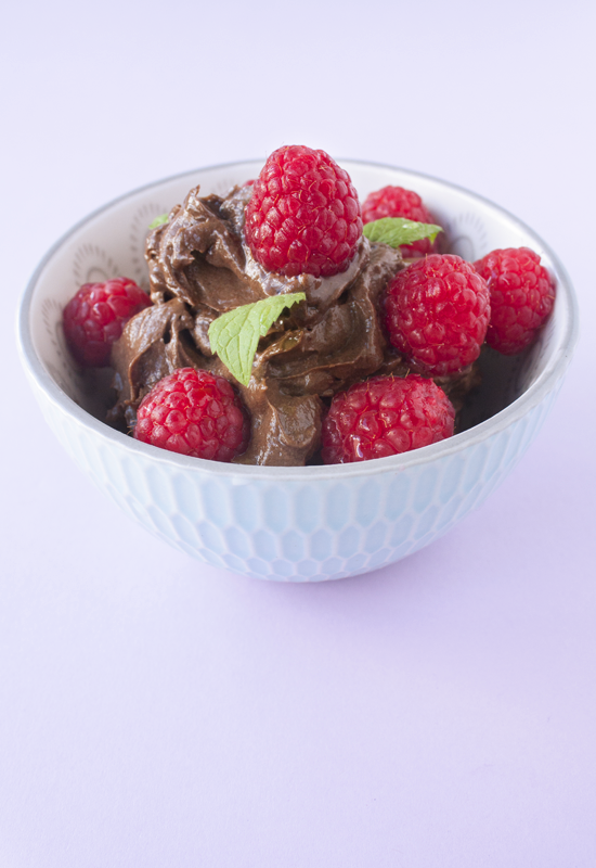 No-Bake Chocolate Avocado Mousse with Coconut Crumble