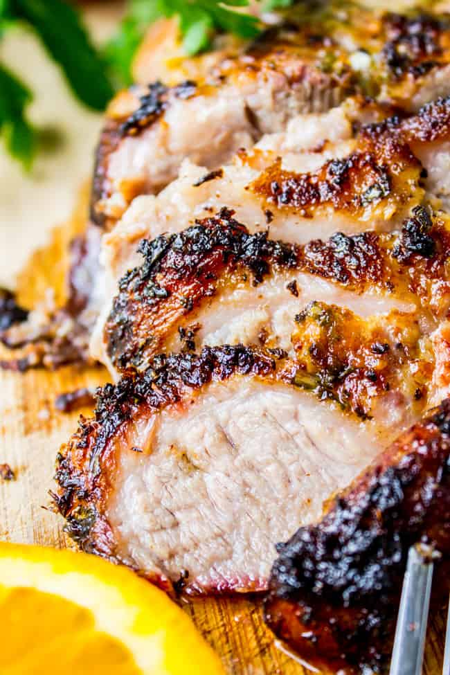 Grilled Mojo-Marinated Pork Shoulder with Citrus Mojo Sauce