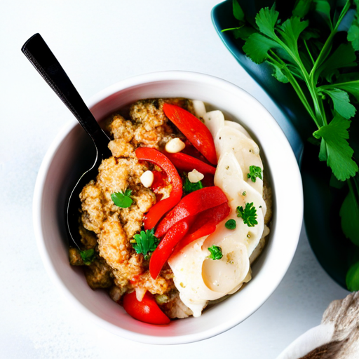Savory Herb & Veggie Oatmeal Bowl