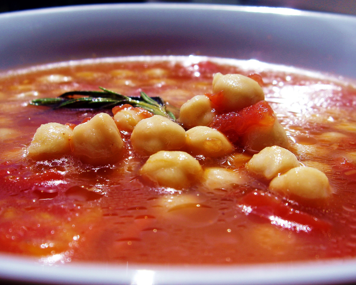 Slow-Simmered Chickpea and Tomato Soup with Smoked Paprika