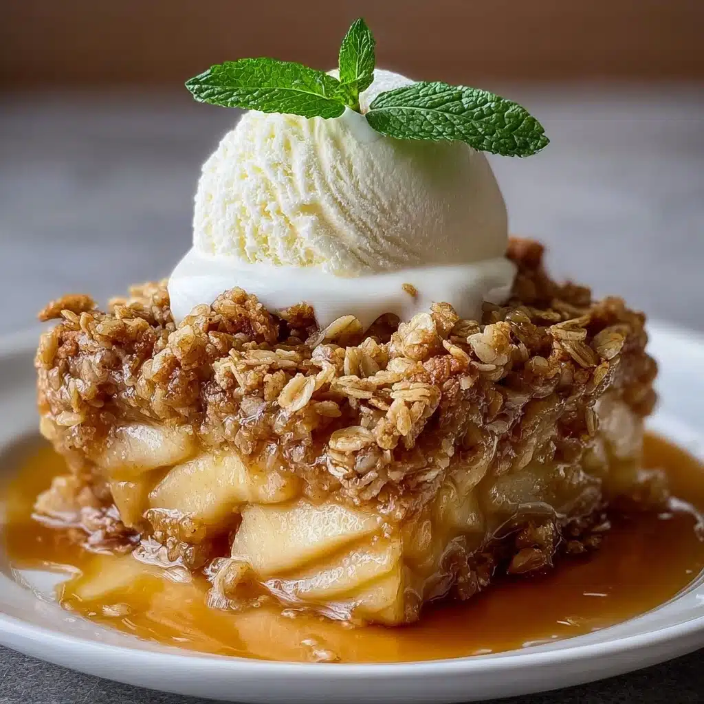 Skillet Cinnamon Apple Crisp with Oat Topping