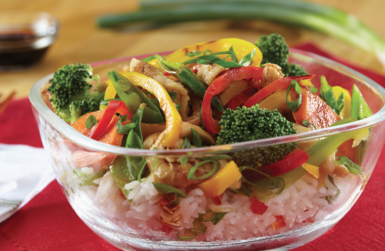 One-Pan Chicken & Veggie Stir-Fry with Jasmine Rice
