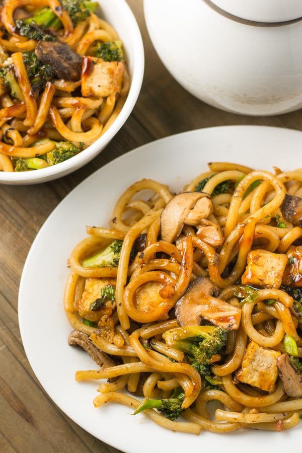 Stir-Fried Rice Noodles with Crispy Tofu and Authentic Black Bean Sauce