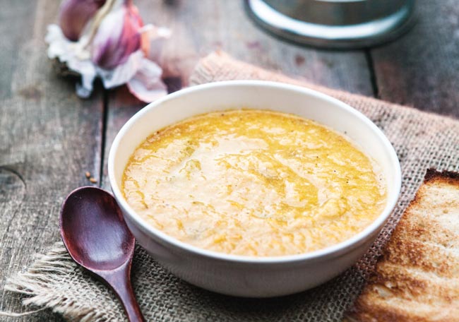 Stovetop Pumpkin Soup with Toasted Sage
