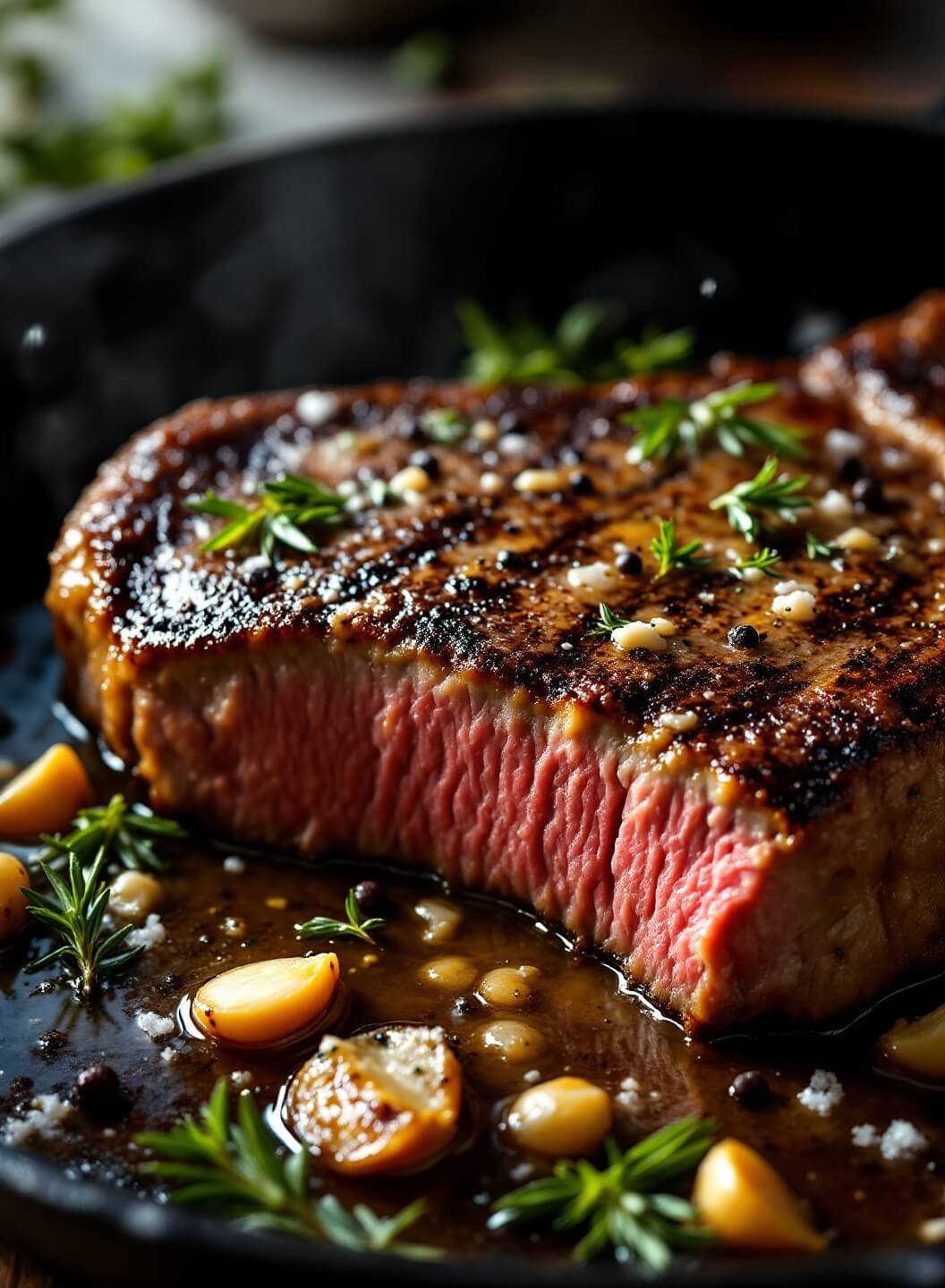 Pan-Seared Keto Garlic Butter Ribeye Steak