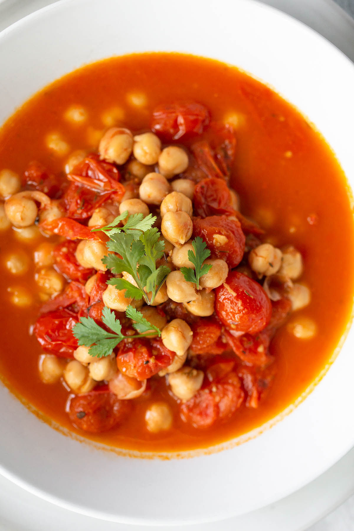 One-Pot Tomato and Chickpea Stew with Mediterranean Spices