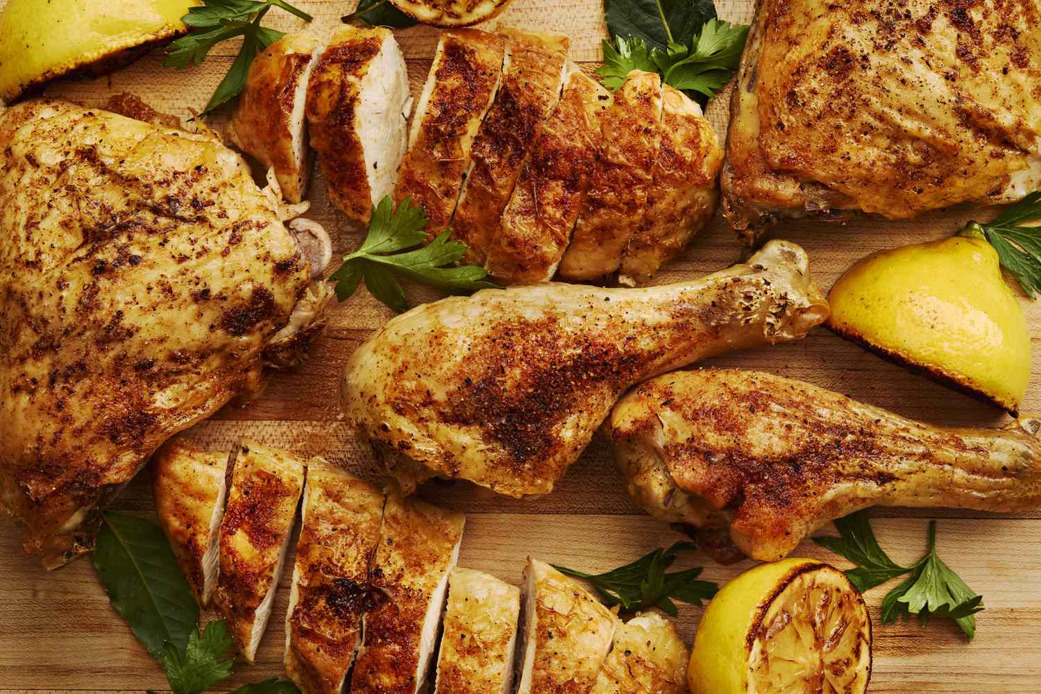 Pan-Seared Chicken with Cumin and Roasted Poblanos