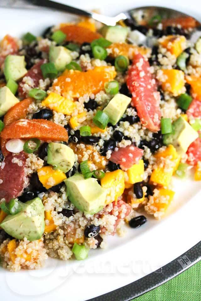 Citrus-Infused Quinoa and Avocado Bowl with Black Beans