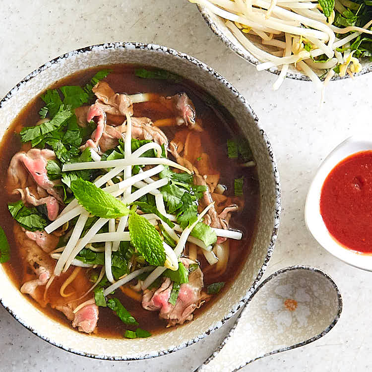 Authentic Pho Bo with Beef Bones & Star Anise
