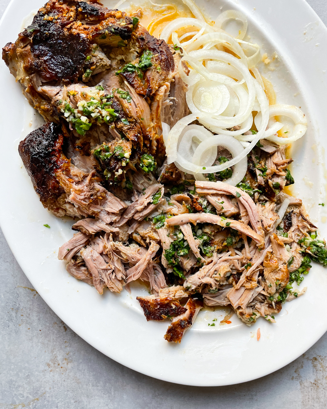 Caribbean-Style Slow Cooker Pork with Sofrito and Sweet Plantains