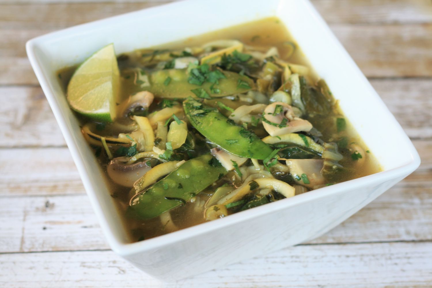 Lemongrass and Ginger Infused Coconut Curry Soup