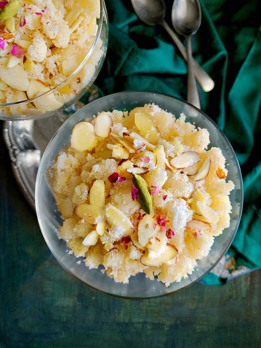 Cardamom-Infused Punjabi Semolina Halwa