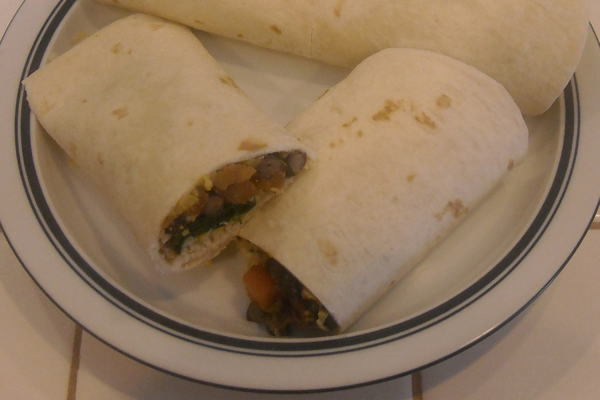 No-Bake Avocado and Black Bean Wraps with Lime Crema