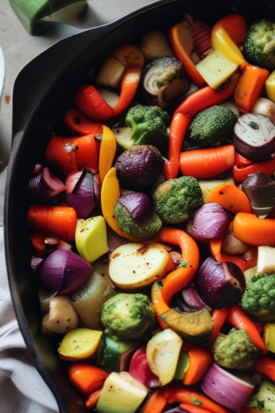 Color-Shifted Roasted Vegetable Medley