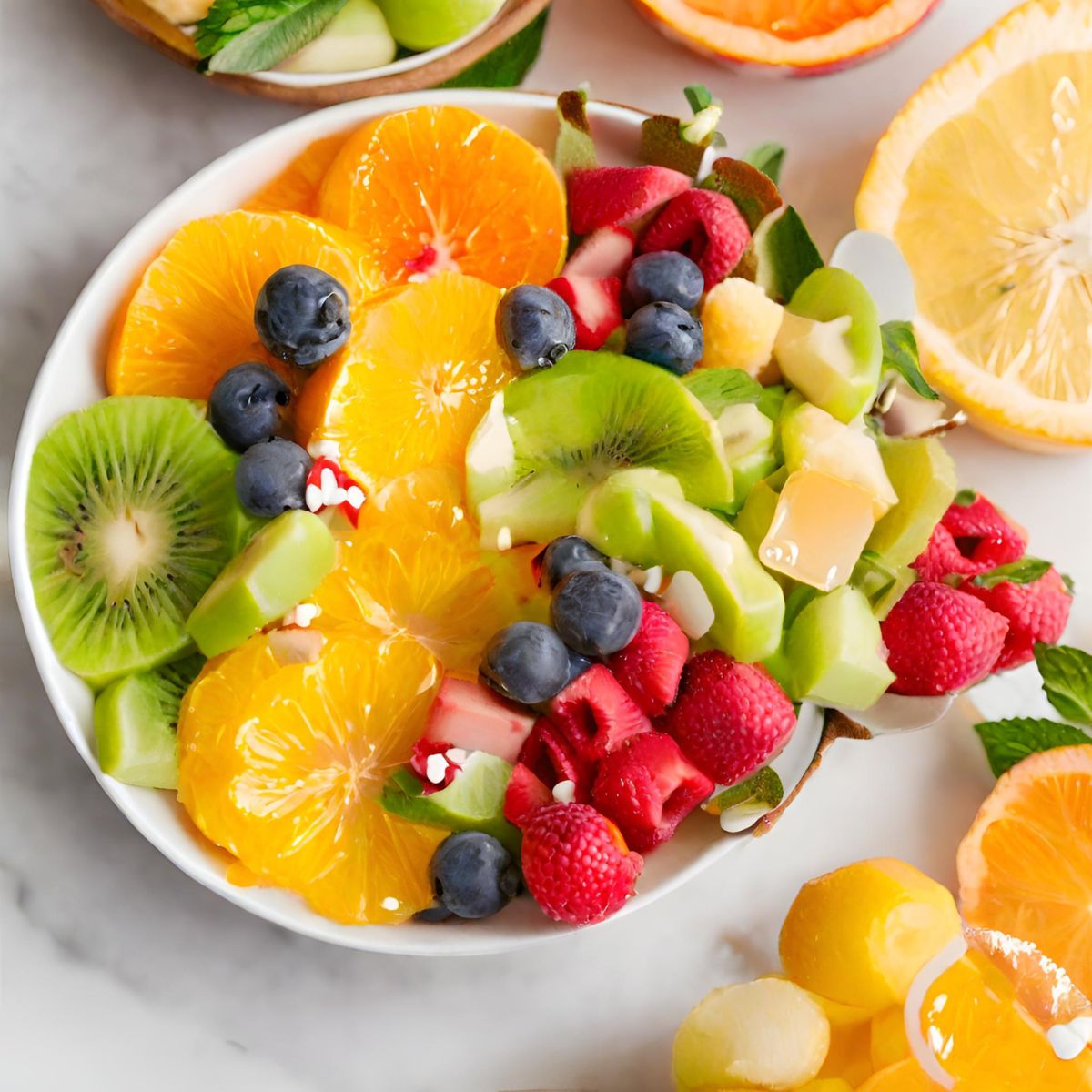Glowing Citrus and Honey Salad with Toasted Almonds
