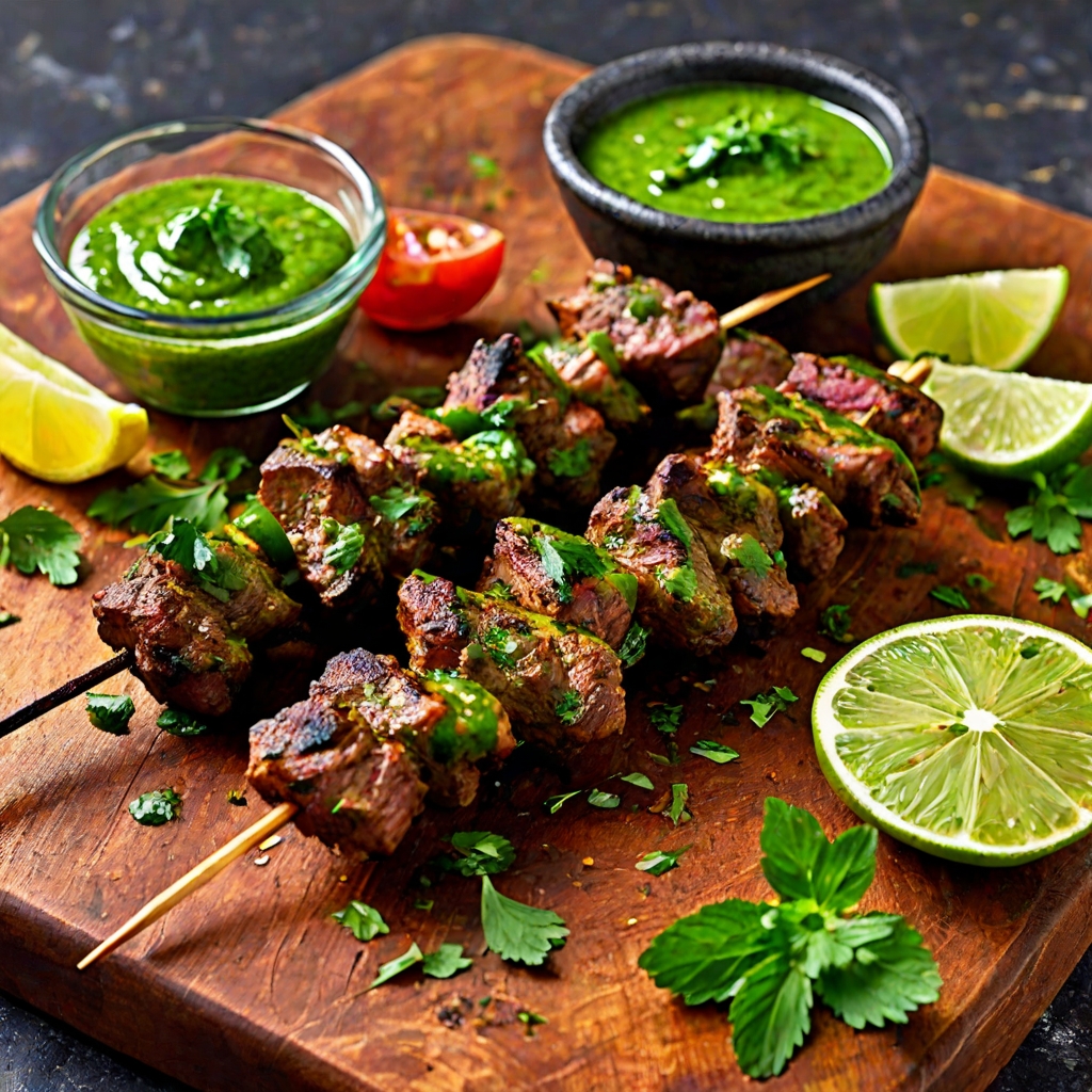 Grilled Kilimanjaro-Inspired Spiced Lamb Skewers