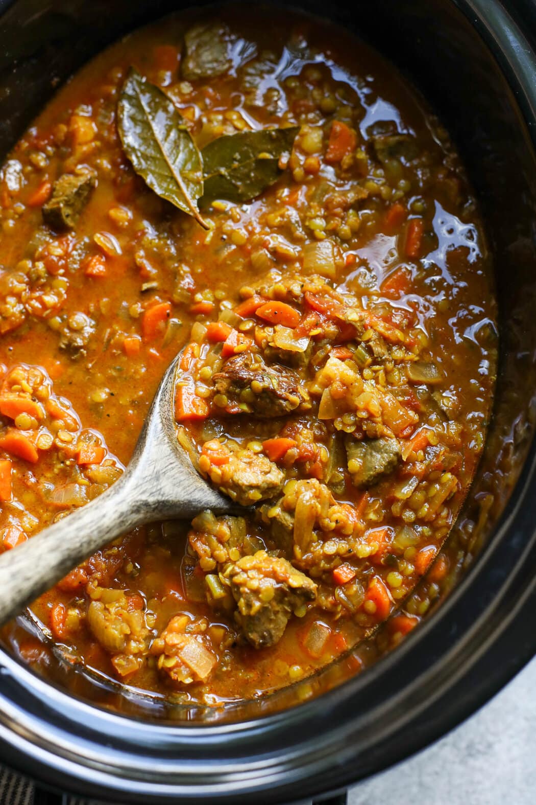 Spicy Beef and Lentil Stew with Smoked Paprika
