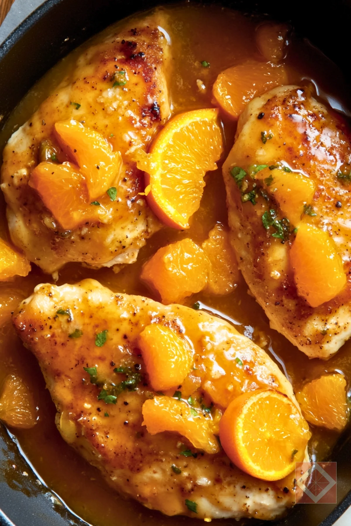 Pan-Seared Chicken Breast with Citrus-Ginger Glaze
