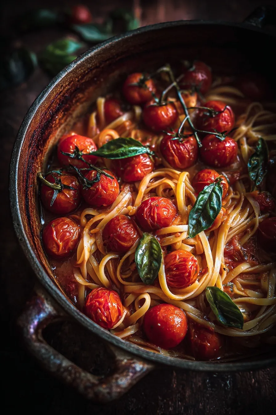 One-Pot Rustic Tomato and Basil Pasta