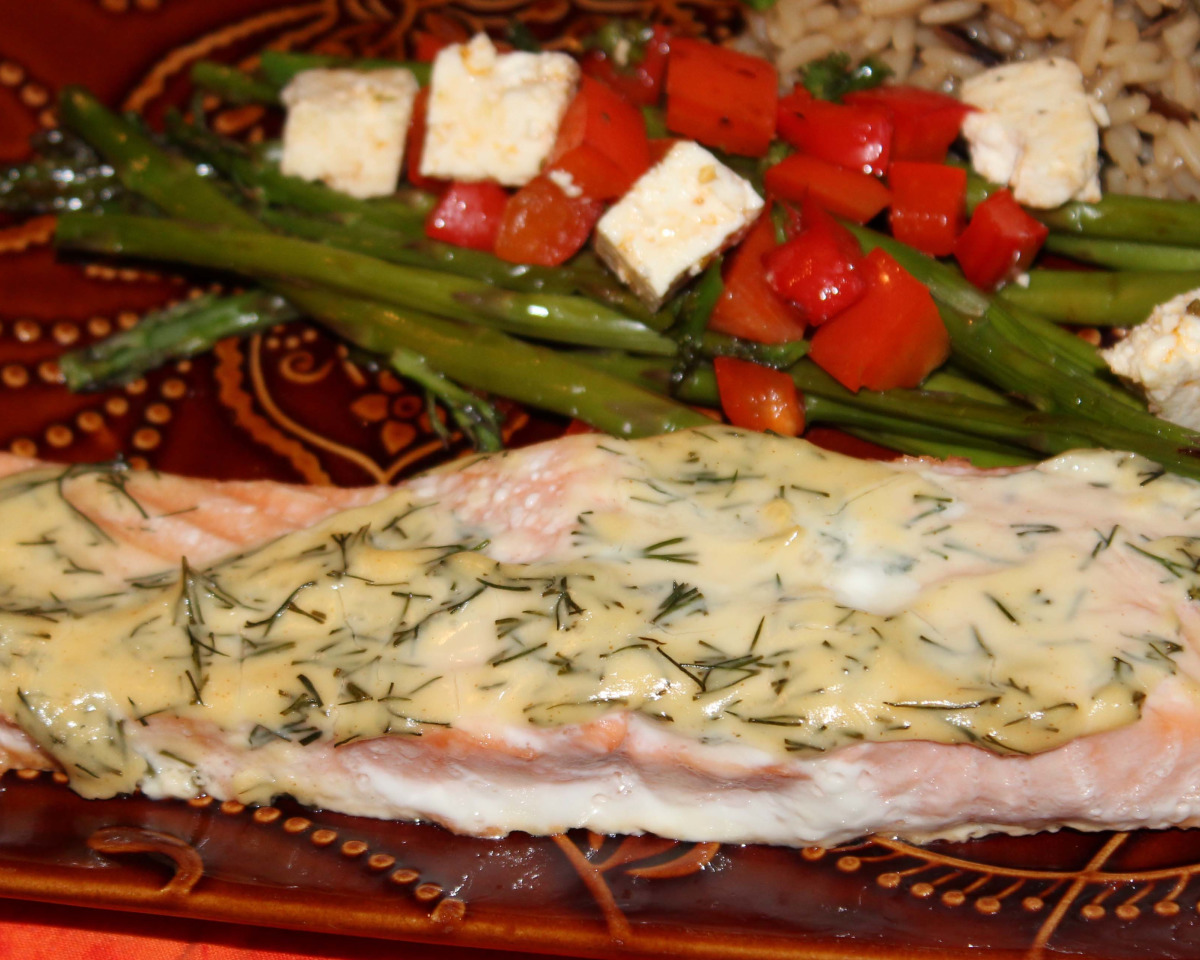 Oven-Roasted Salmon with Dijon and Dill Glaze