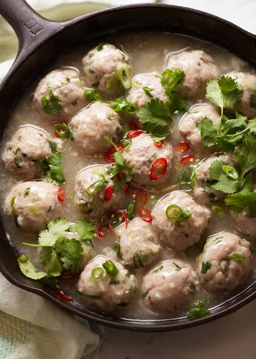 Vietnamese Pork Meatball Banh Mi
