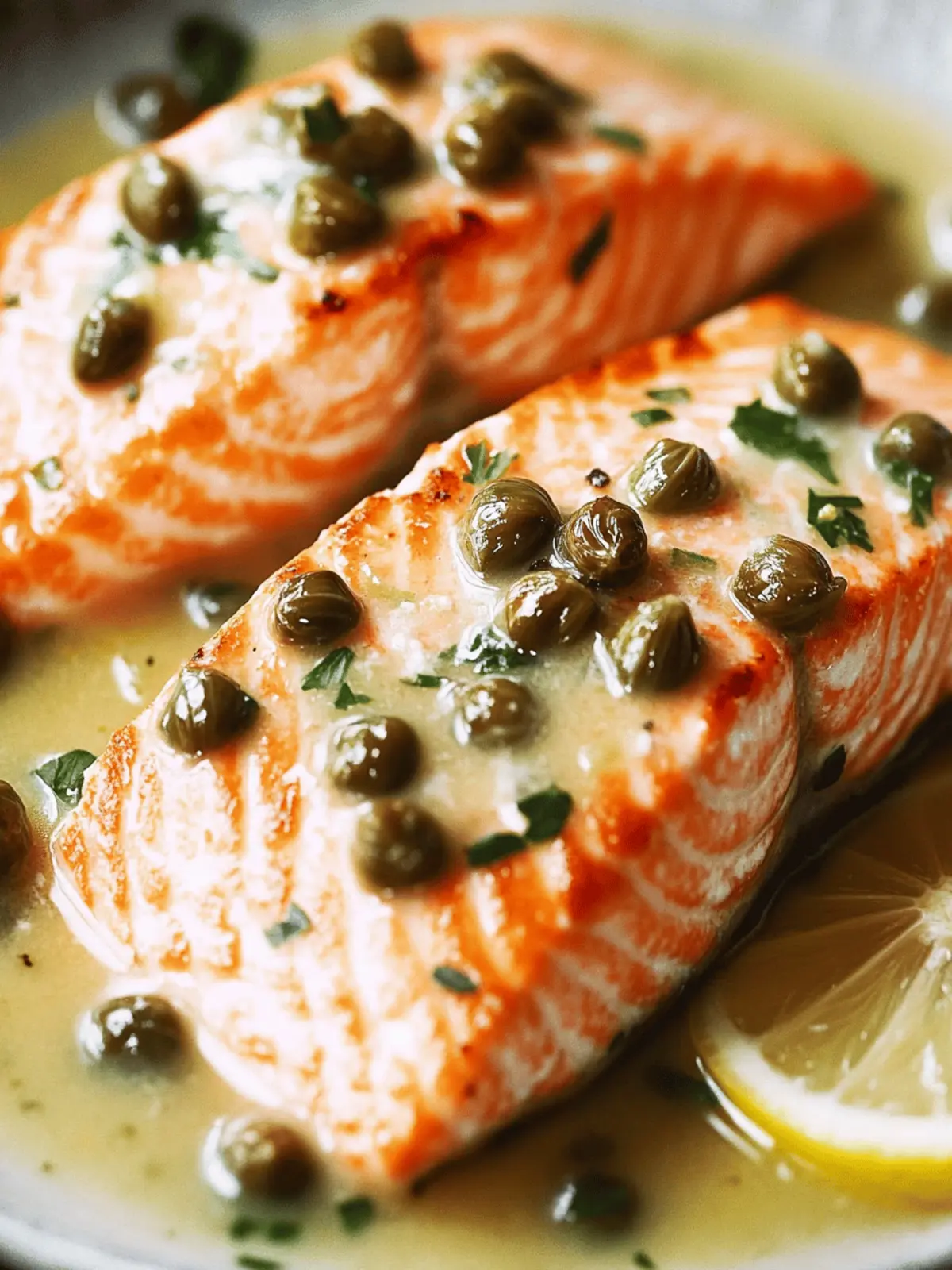 Pan-Seared Salmon with Lemon Caper Sauce