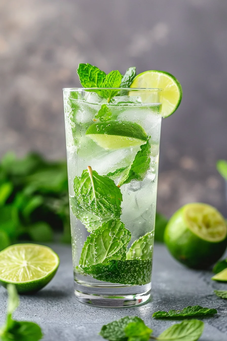 Citrus Vodka Mojito with Fresh Mint