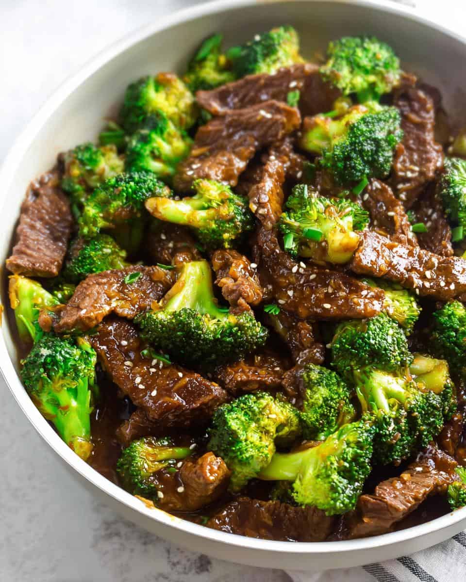 Crispy Keto Beef & Broccoli with Garlic Parmesan