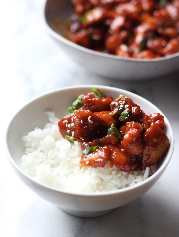 Korean-Style Spicy Chicken Stir Fry with Gochujang and Sesame