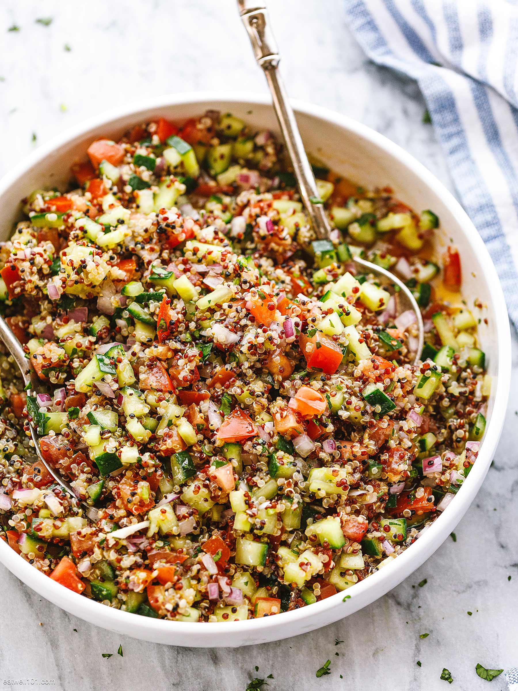 Just Chatting Cucumber Quinoa Salad