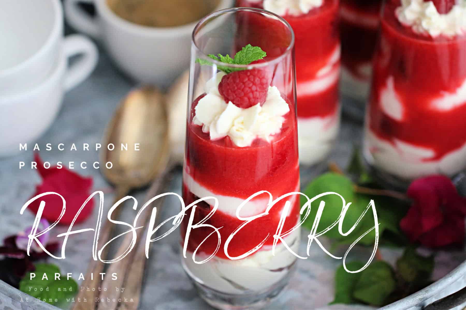 No-Bake Mascarpone and Raspberry Parfait