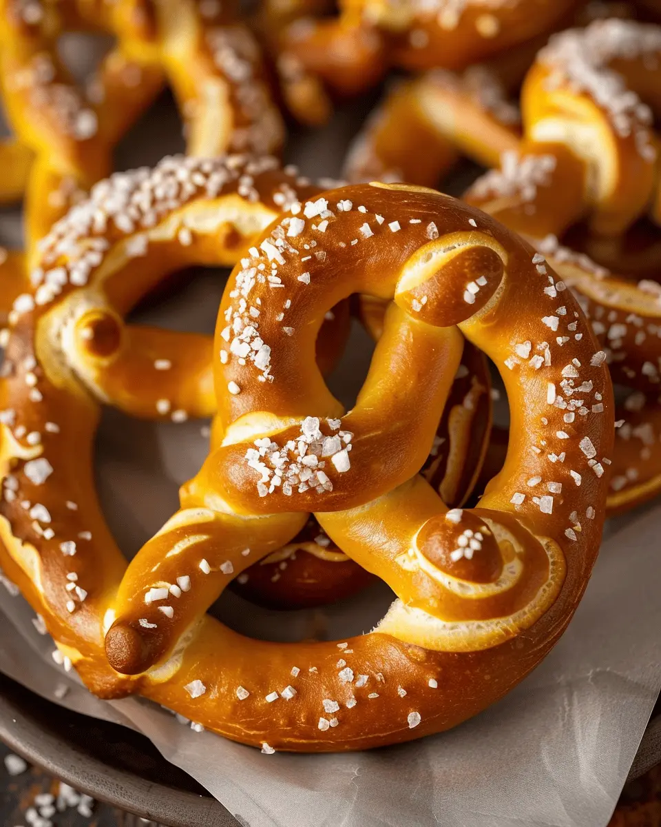 Homemade Soft Pretzels with Sea Salt