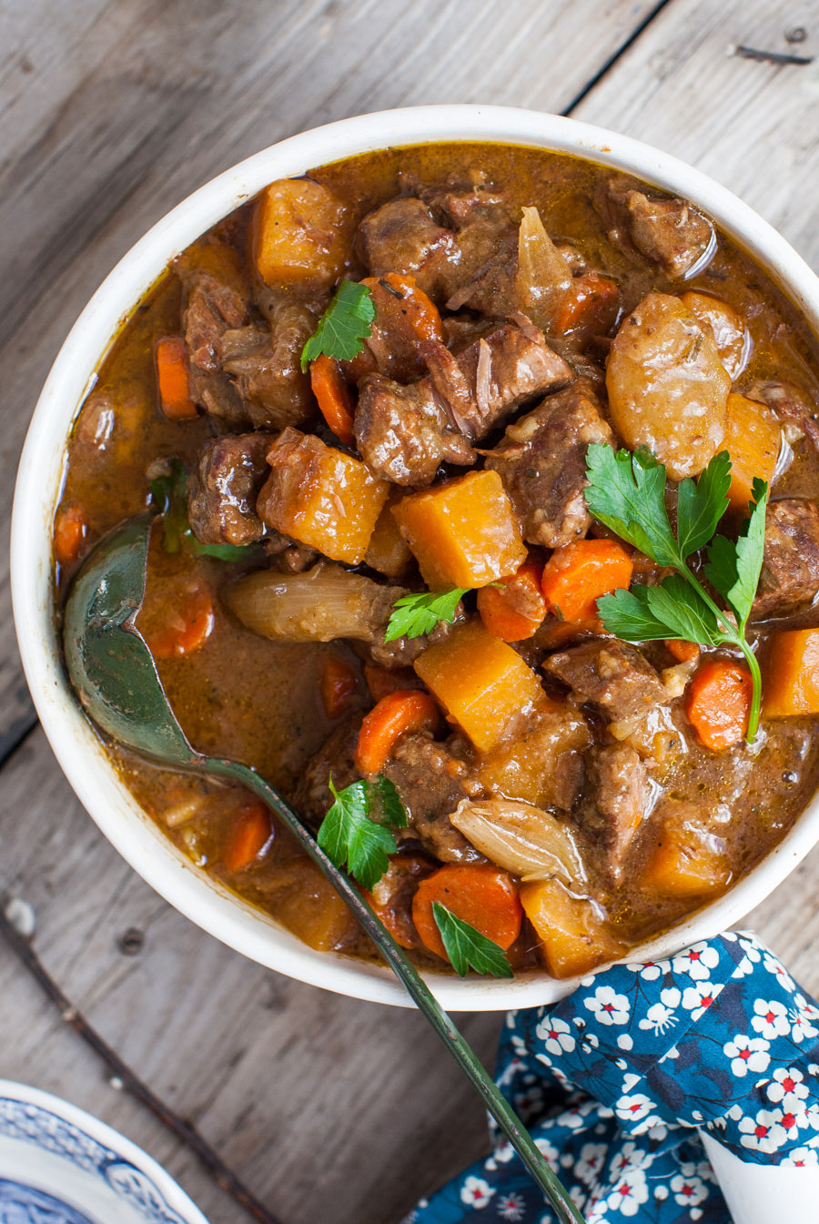 Vintage-Inspired Slow Cooker Beef Stew with Root Vegetables