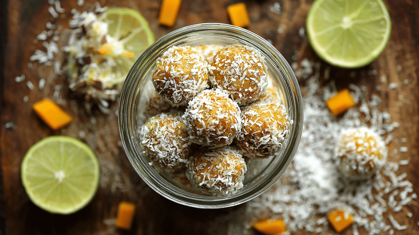 No-Bake Mango Coconut Energy Bites