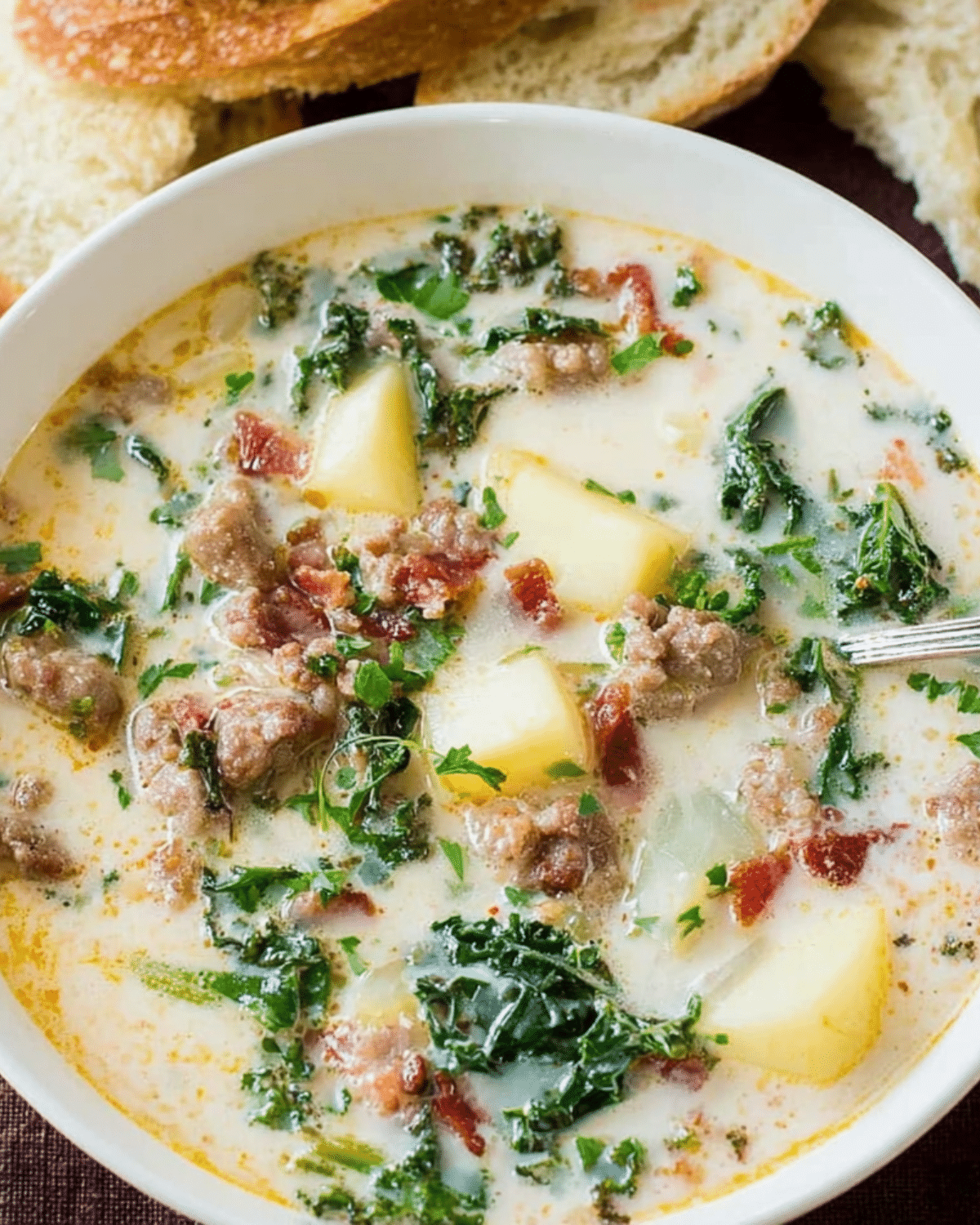 Zuppa Toscana with Italian Sausage and Kale