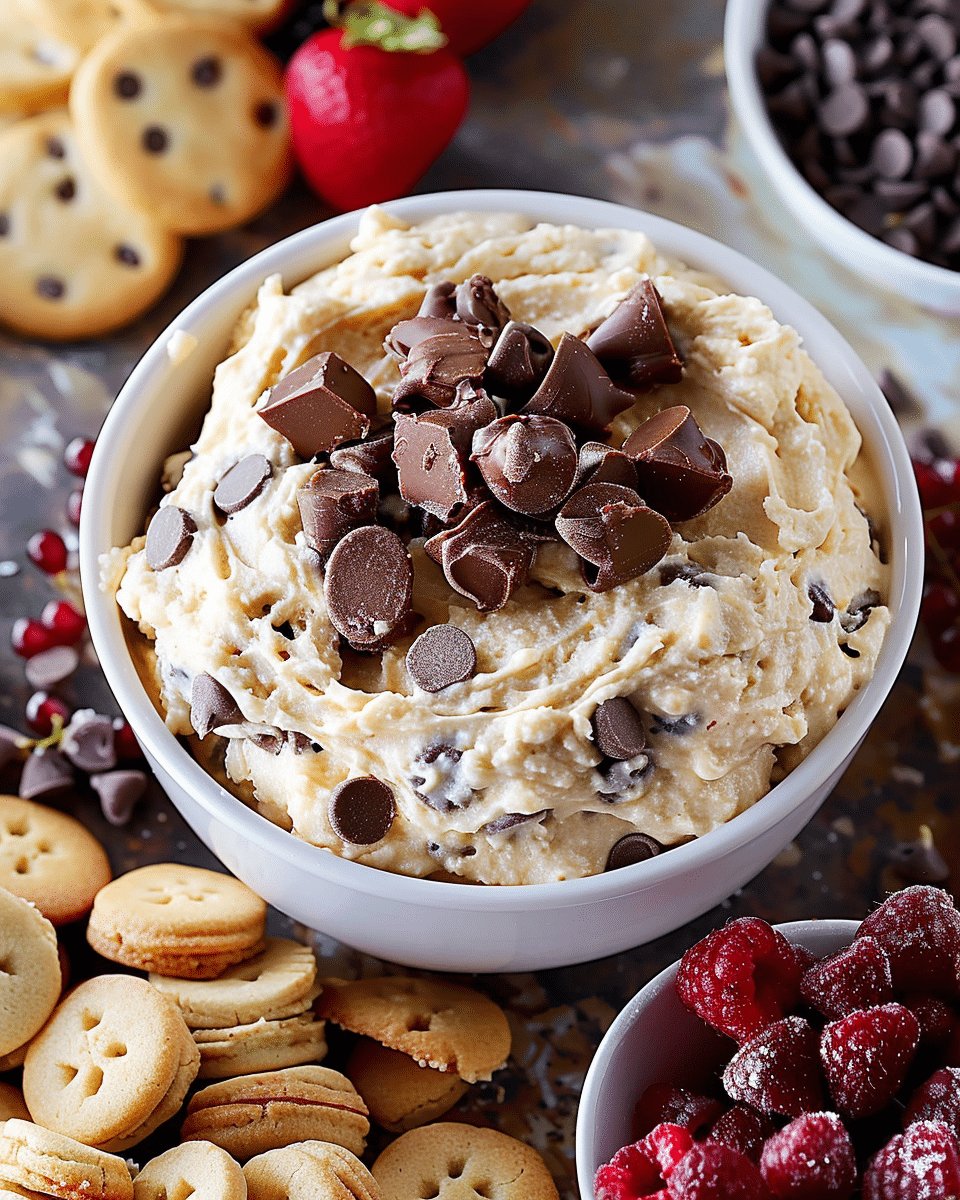 No-Bake Chocolate Chip Cookie Dough Dip