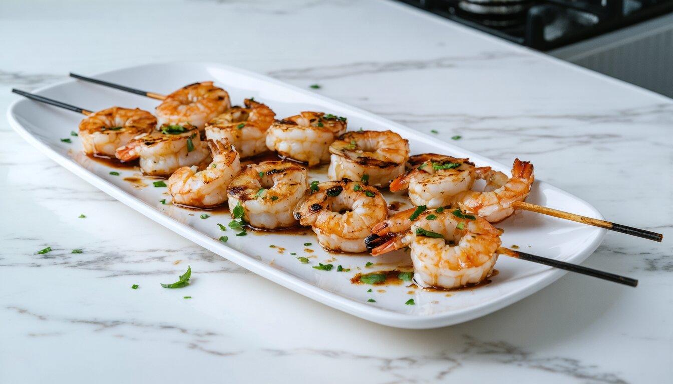 Char-Grilled Shrimp Skewers with Citrus-Herb Marinade