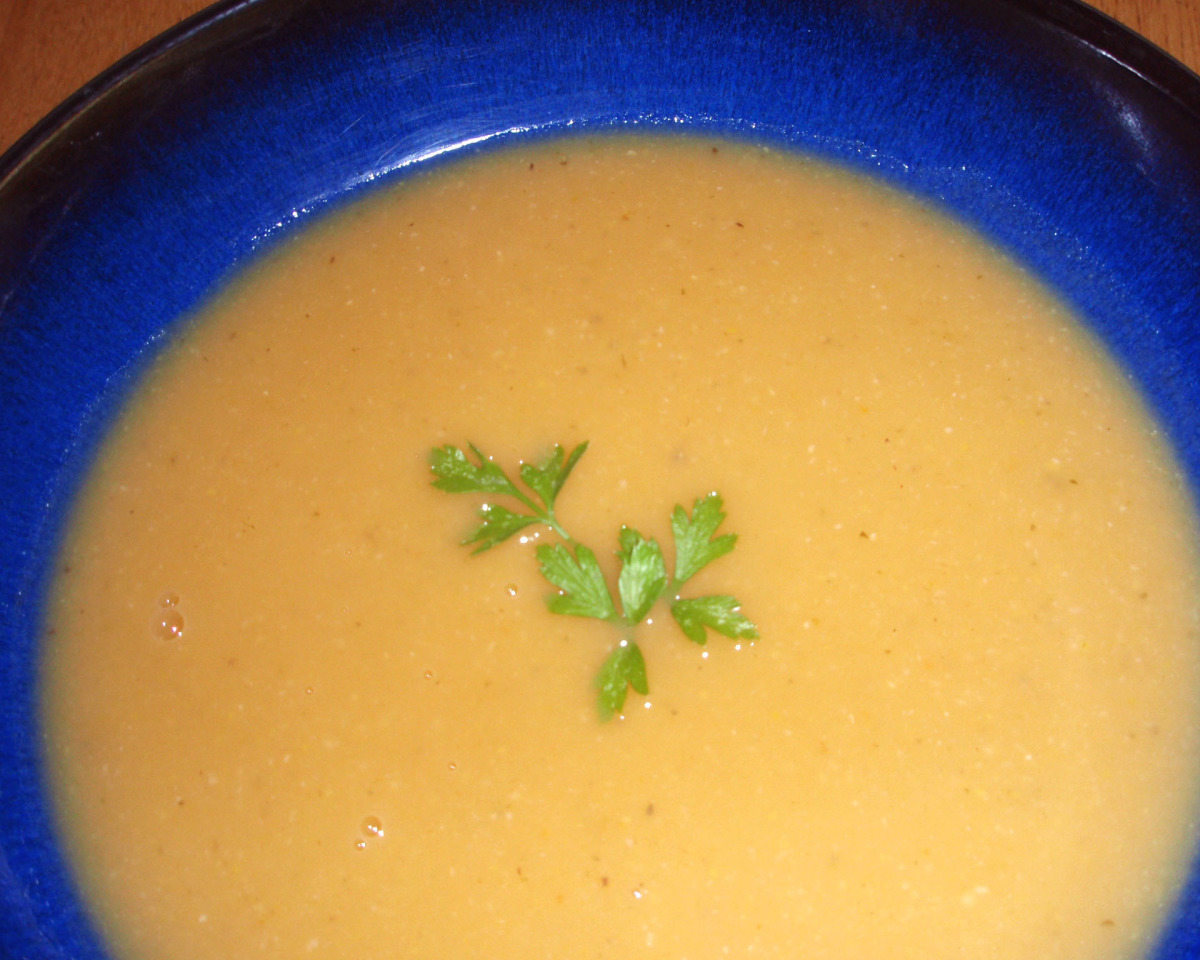Creamed Sweet Corn and Potato Soup with Thyme
