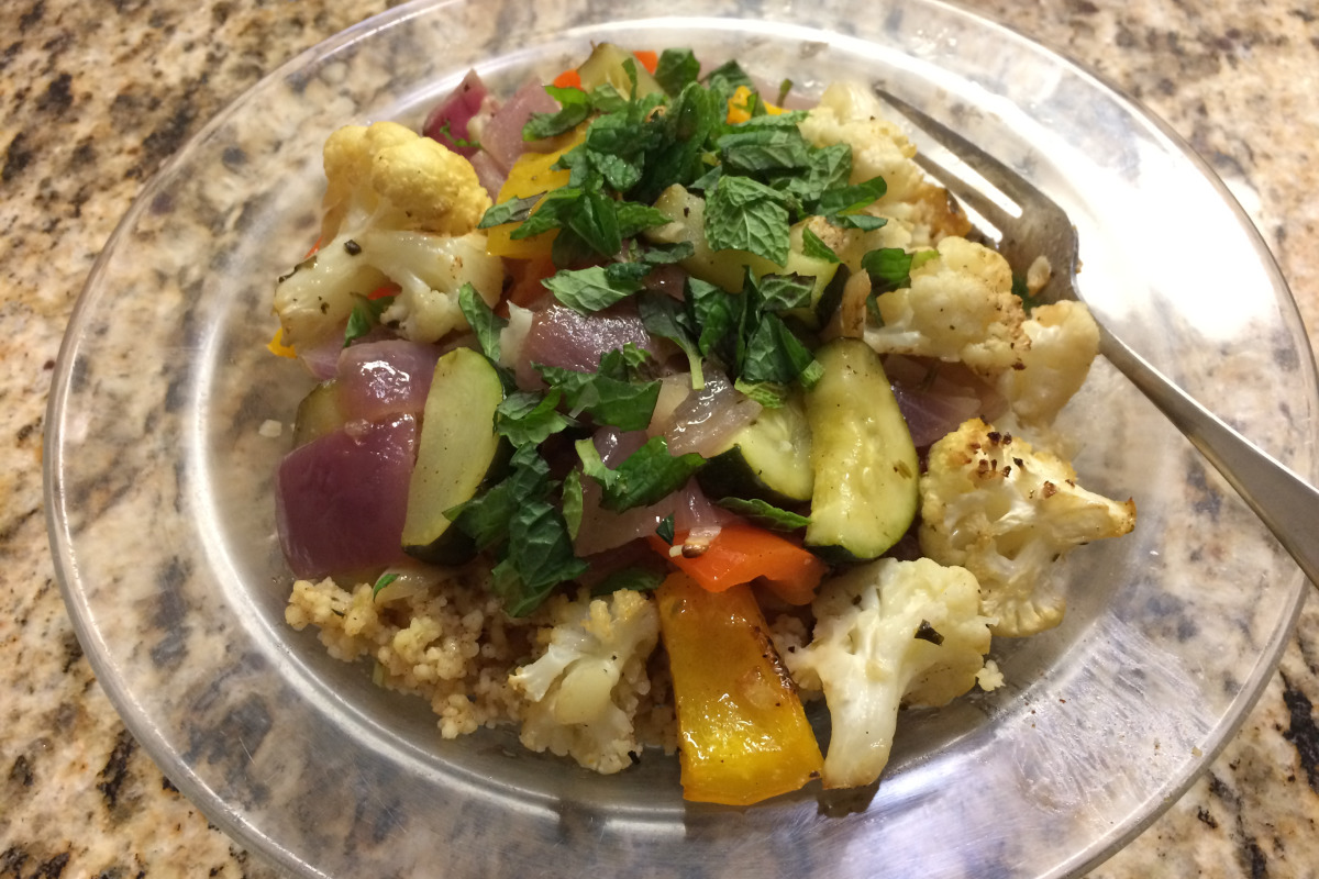 Oven-Roasted Mediterranean Vegetable Couscous