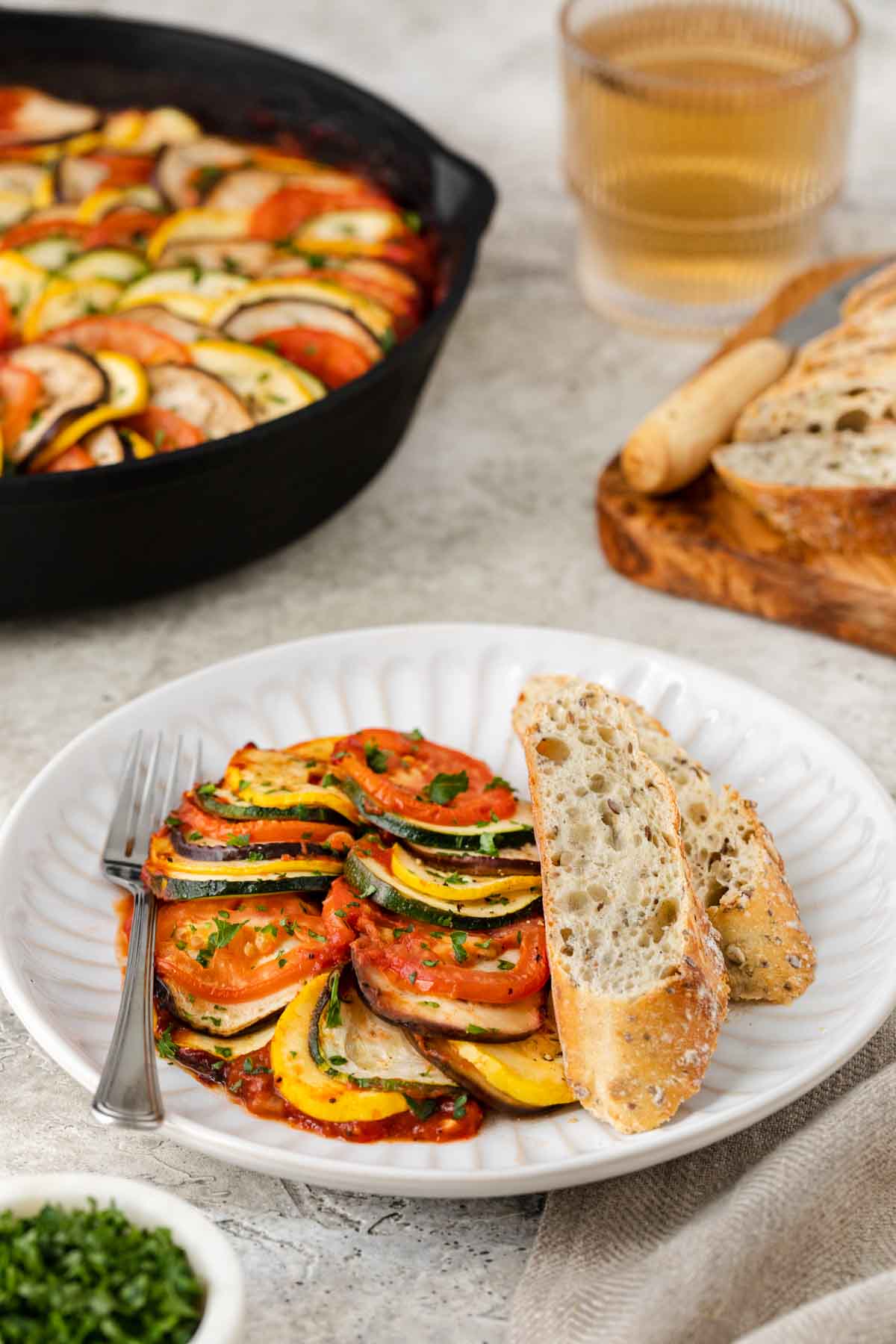 Colorful Baked Ratatouille with Rainbow Vegetables