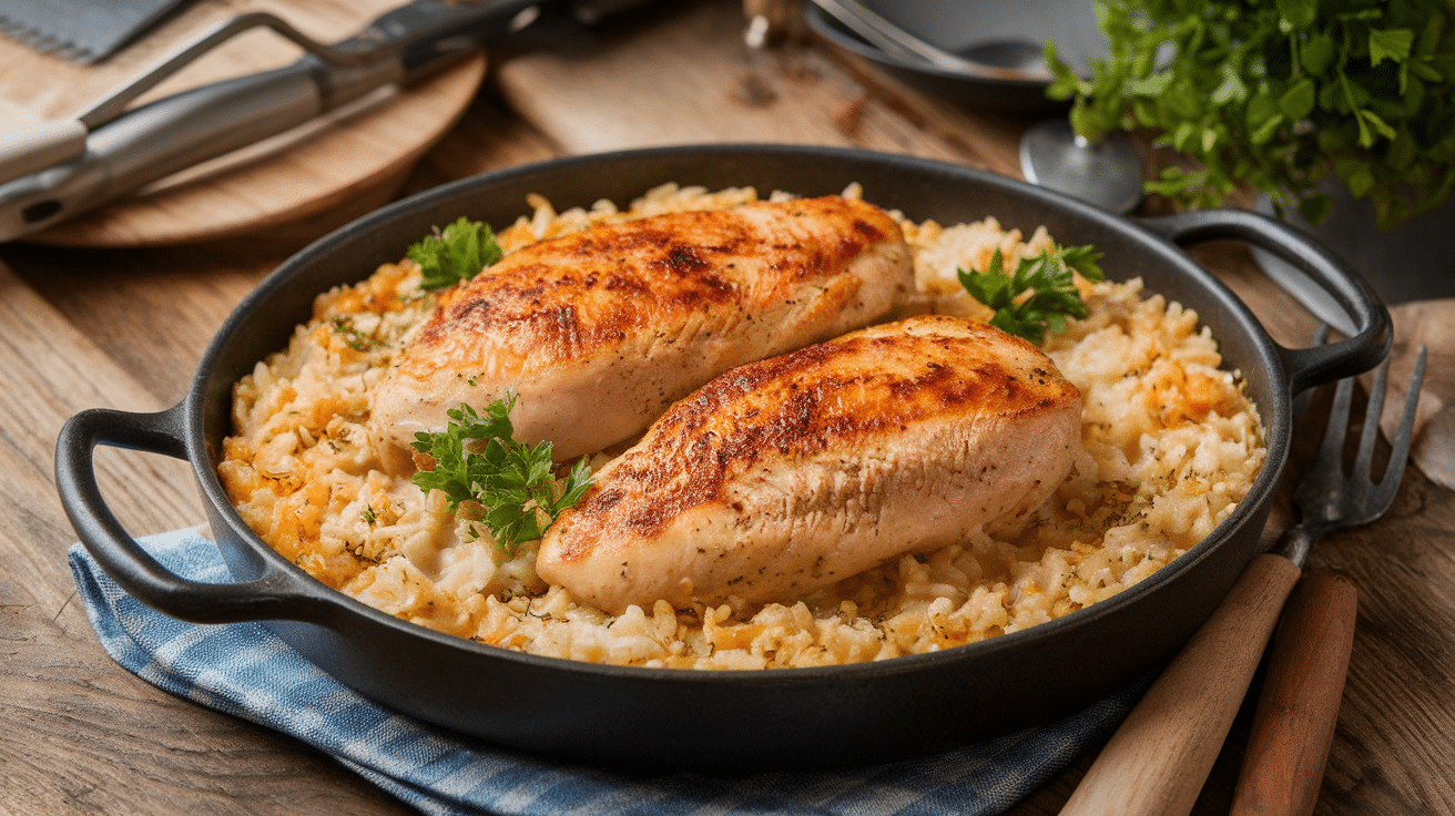 Savory Hidden Layer Chicken Bake