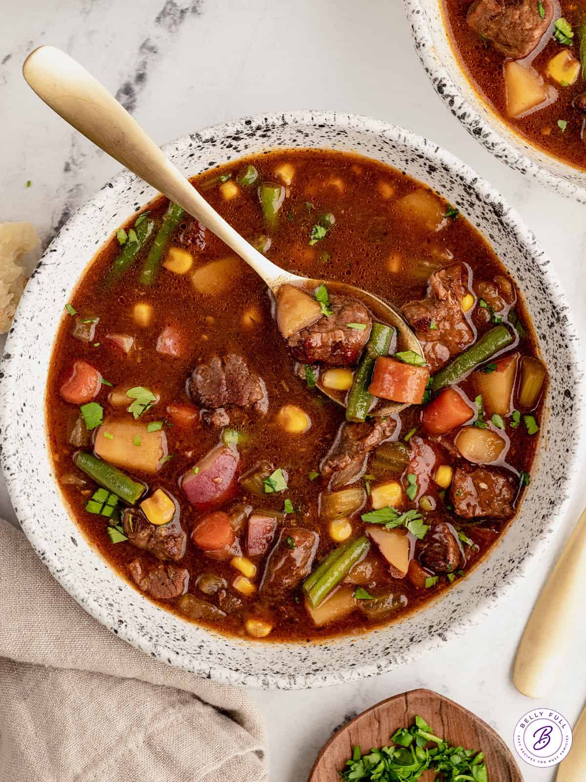 Slow-Simmered Beef and Root Vegetable Soup with Herbs
