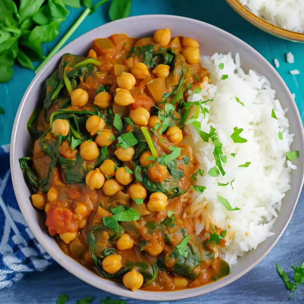 One-Pot Chickpea and Spinach Curry